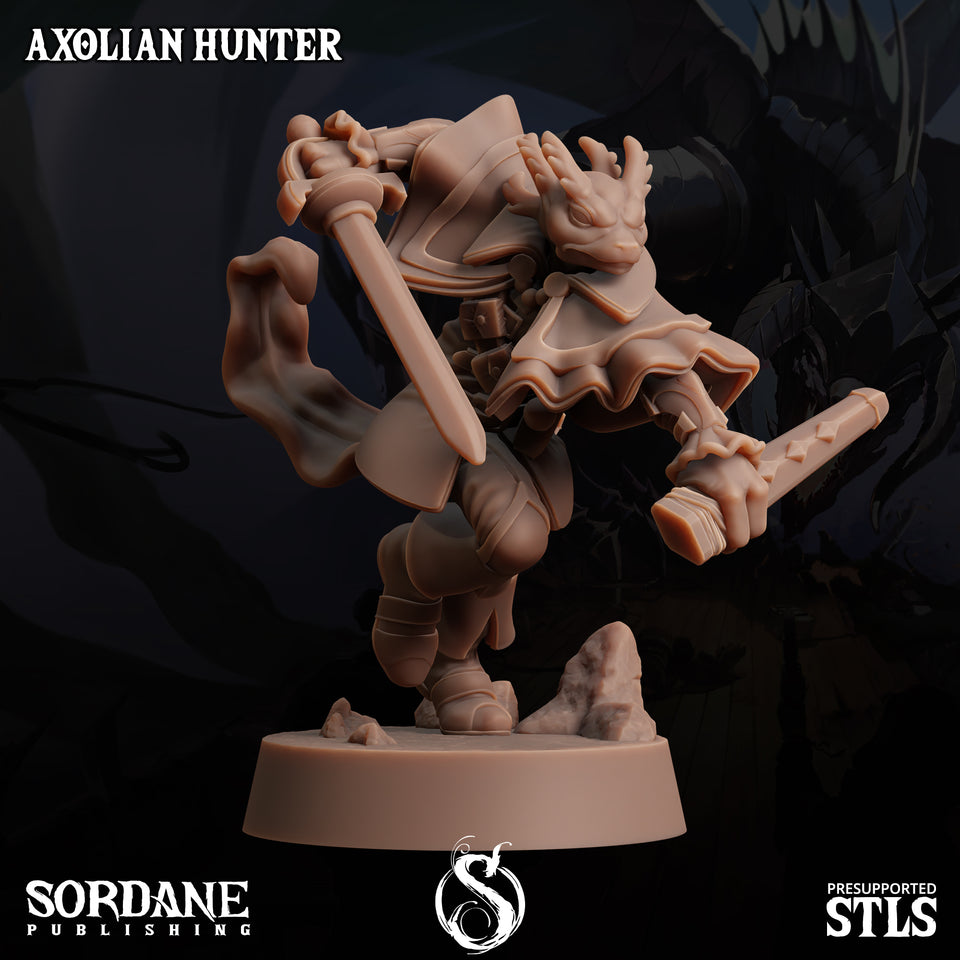 3D Printed Sordane Publishing Axolian Hunter 28 32mm D&D