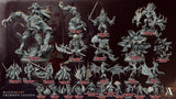 3D Printed Archvillain Games Blutgeir Lamia Bloodright - Crimson Legion 28 32mm D&D