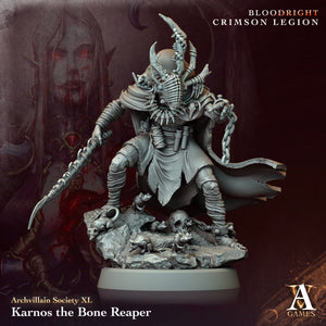 3D Printed Archvillain Games Karnos - The Bone Reaper Archvillain Society Vol. XL 28 32mm D&D