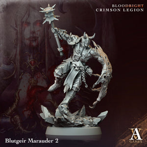 3D Printed Archvillain Games Blutgeir Marauder Bloodright - Crimson Legion 28 32mm D&D