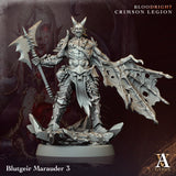 3D Printed Archvillain Games Blutgeir Marauder Bloodright - Crimson Legion 28 32mm D&D