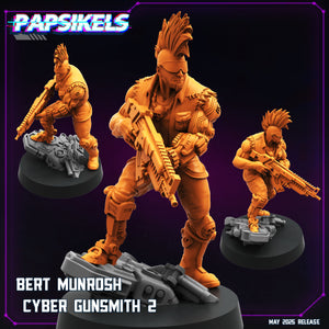 3D Printed Papsikels Bert Munrosh Cyber Gunsmith May 2025 Cyberpunk Set 28mm 32mm