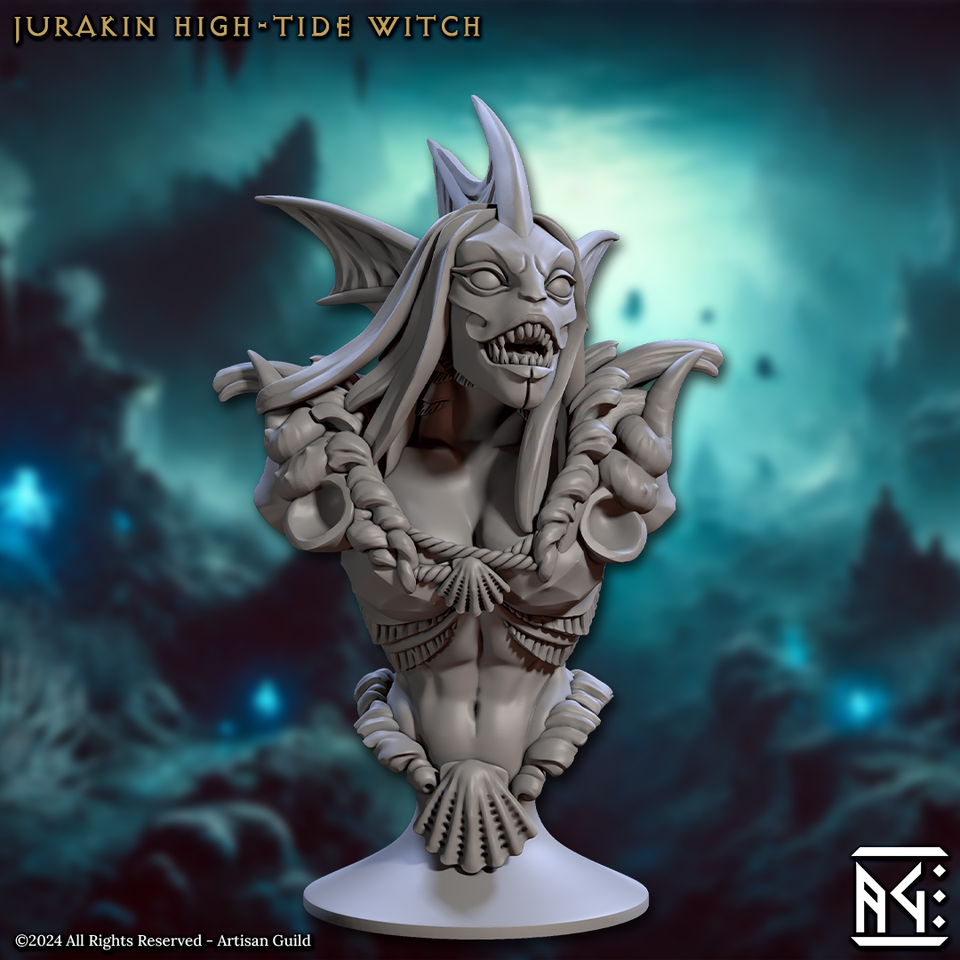 3D Printed Artisan Guild Mirmidons of the Death-Tide Busts Set 28mm 32mm