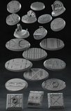 3D Printed Nafarrate Space Orc Bases Set Space Orcs 28 32 mm D&D