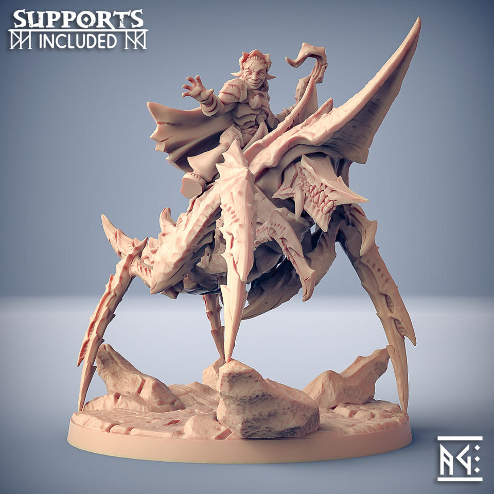3D Printed Artisan Guild Battle Prawn Zeek Mounted Heroes Scourgeland Survivors 28mm 32mm
