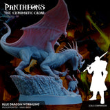 3D Printed Sordane Publishing Wyrmling Blue Dragon Pantheons - The Chromatic Cabal 28 32mm D&D