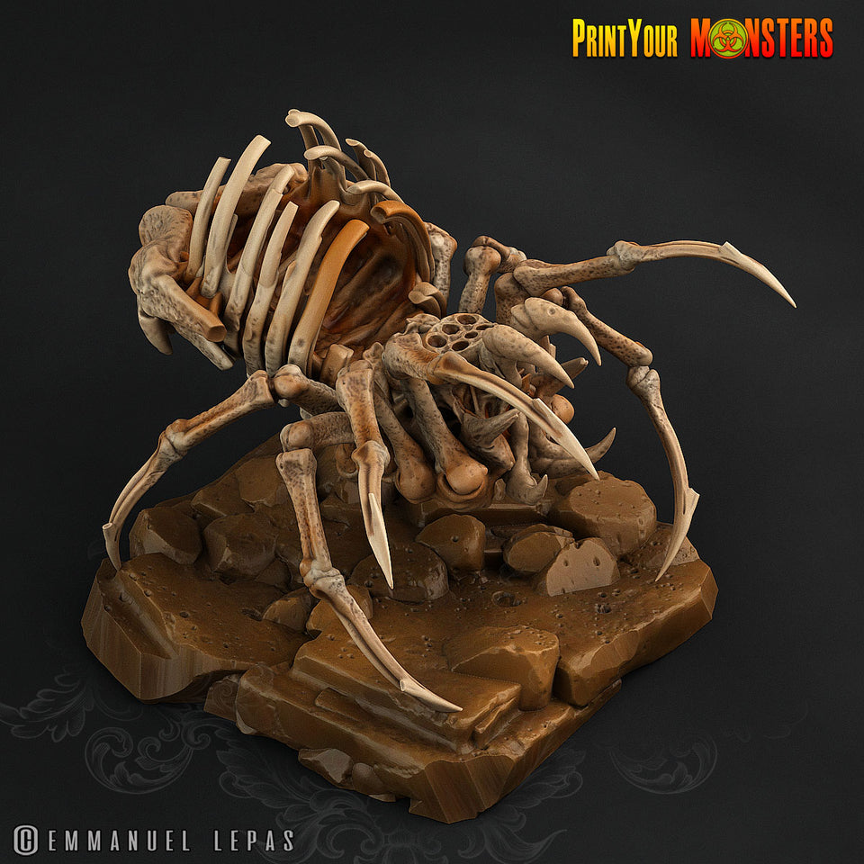 3D Printed Print your Monster The Ancient Bones Pack - Bone Spiders 28mm 32mm D&D
