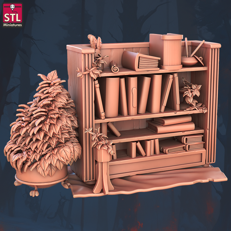 3D Printed STL Miniatures Books and Tomes Set 28 - 32mm War Gaming D&D