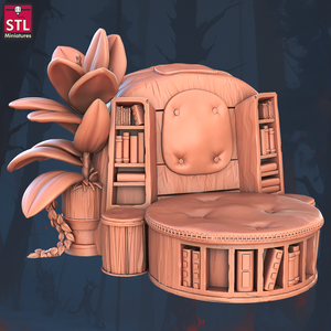 3D Printed STL Miniatures Books and Tomes Set 28 - 32mm War Gaming D&D