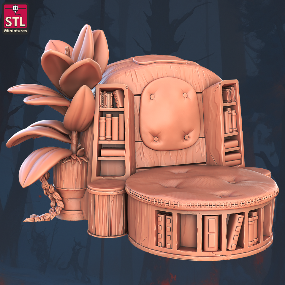 3D Printed STL Miniatures Books and Tomes Set 28 - 32mm War Gaming D&D