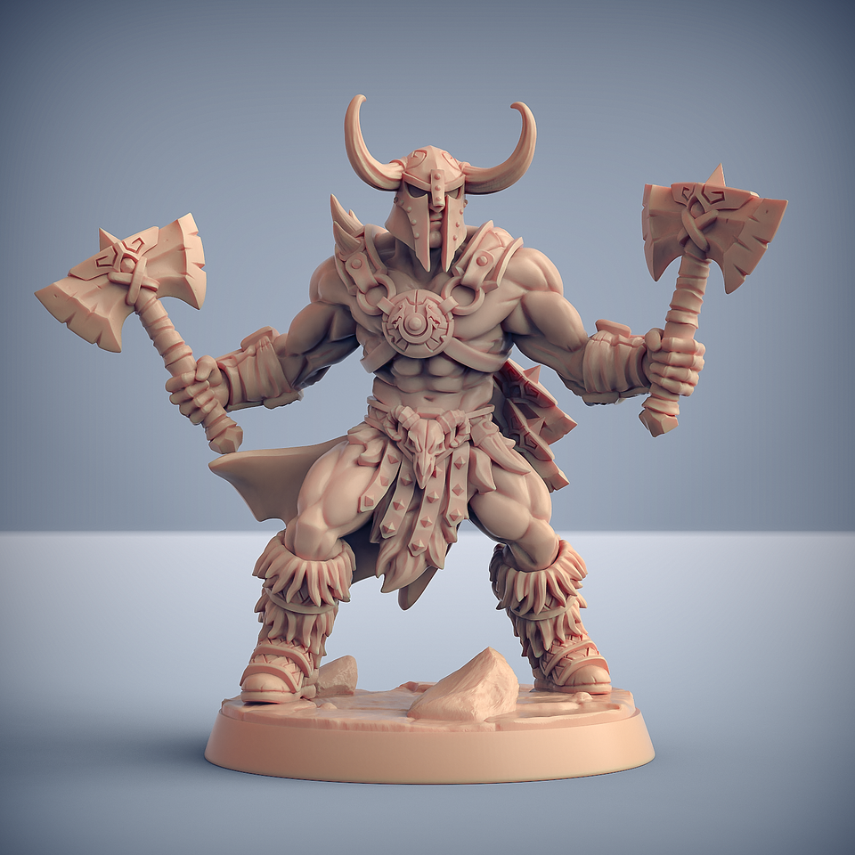 3D Printed Artisan Guild Modular Dragonpeak Barbarians Dragonpeak Barbarians 28mm 32mm