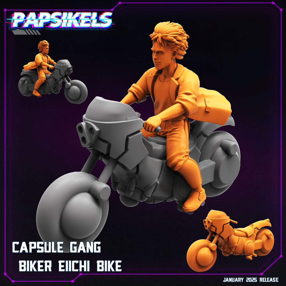 3D Printed Papsikels Capsule Gang Biker Set January 2025 - Cyberpunk 28mm 32mm