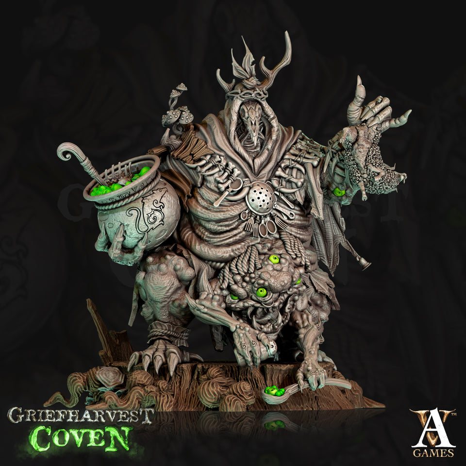 3D Printed Archvillain Games Mother Glutkin Griefharvest Coven 28 32mm D&D