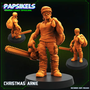 3D Printed Papsikels Christmas Arnie 28mm 32mm