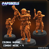 3D Printed Papsikels Colonial Marine Combat Medic Team Dec. 2024 SciFi 28mm 32mm