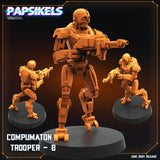 3D Printed Papsikels Compumaton Trooper Set JUNE 2024 SCIFI 28mm 32mm