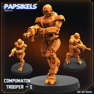 3D Printed Papsikels Compumaton Trooper Set JUNE 2024 SCIFI 28mm 32mm
