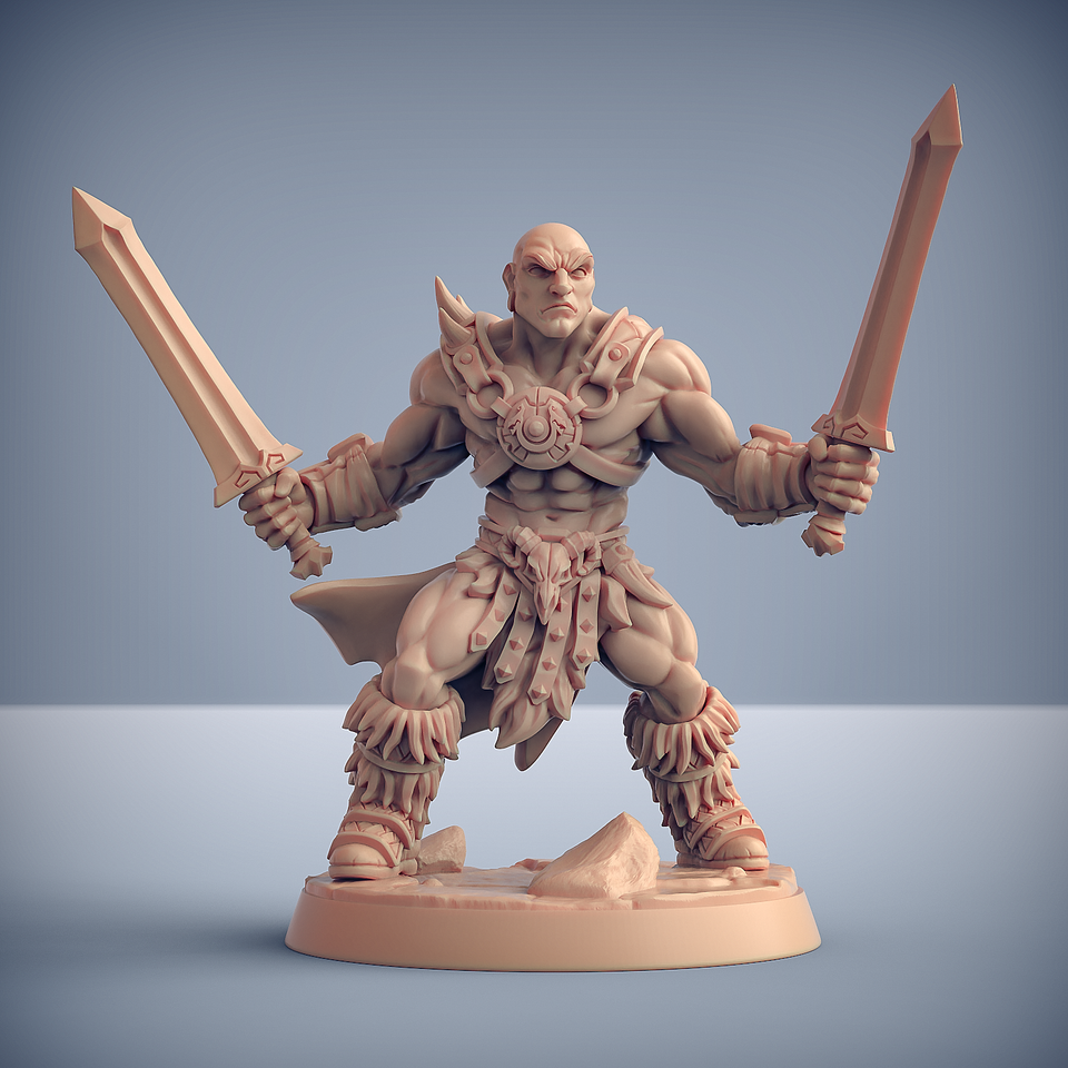 3D Printed Artisan Guild Modular Dragonpeak Barbarians Dragonpeak Barbarians 28mm 32mm