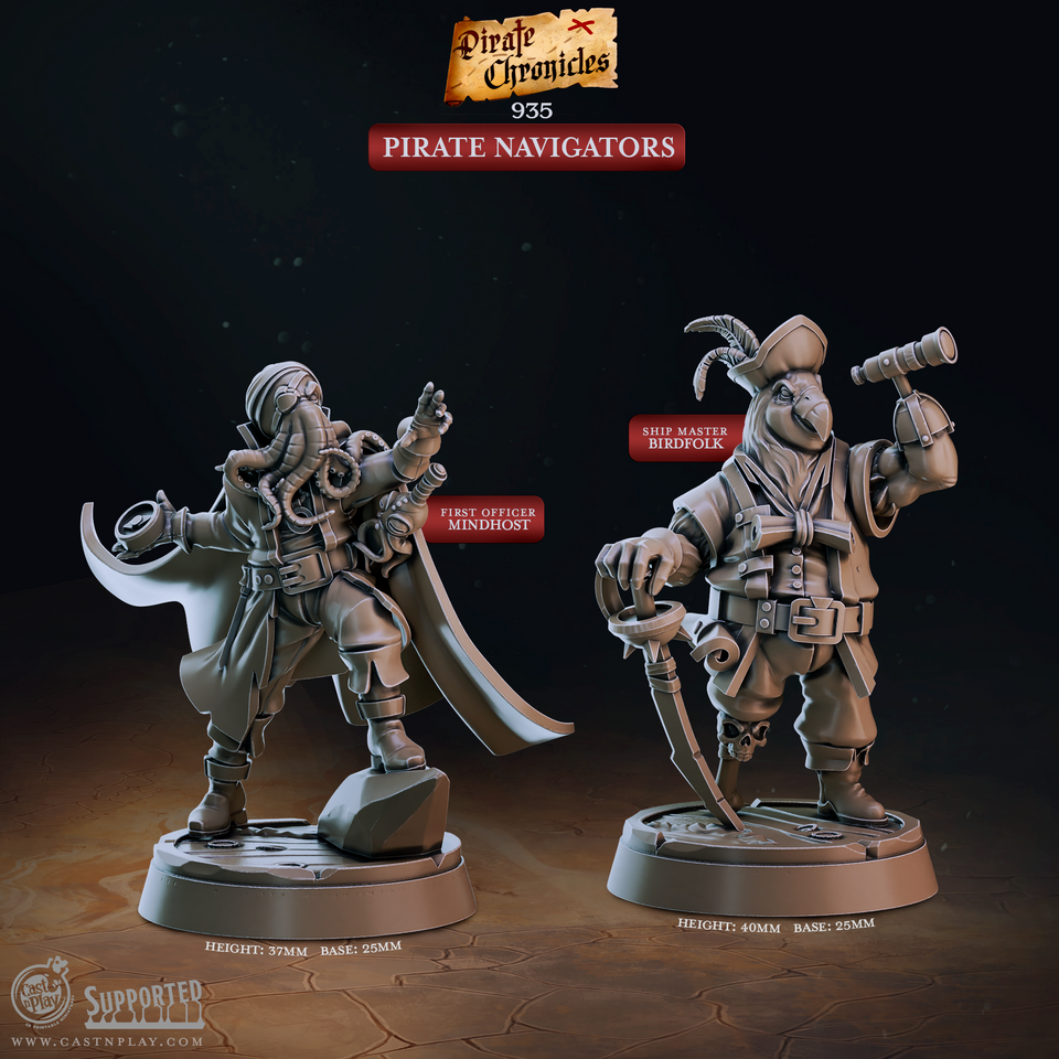 3D Printed Cast n Play Pirate Chronicles Collection 28mm 32mm D&D