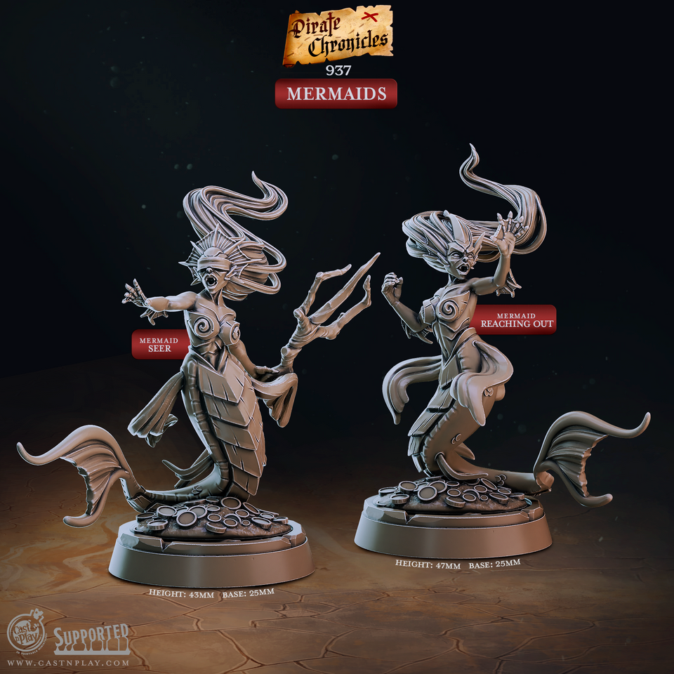 3D Printed Cast n Play Pirate Chronicles Collection 28mm 32mm D&D