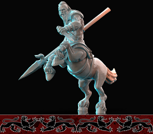 3D Printed Nafarrate Centaur Bestiary Creatures Volume 1 28mm 32mm D&D