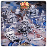 3D Printed Cast n Play Christmas Village Terrain Set 28mm 32mm D&D