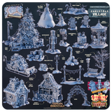3D Printed Cast n Play Christmas Village Terrain Set 28mm 32mm D&D