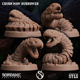 3D Printed Sordane Publishing Churn Maw Burrower Burrows Below 28 32mm D&D
