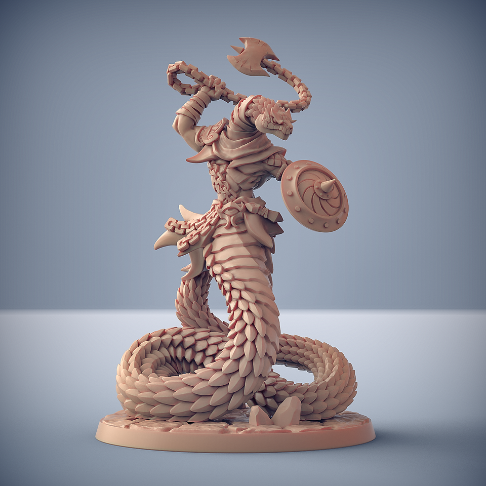 3D Printed Artisan Guild Nagarot Crawlers & Giant Snakes Maneaters Nagarots 28mm 32mm