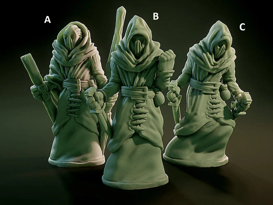 3D Printed Nafarrate NPCS Lovecraftian Bestiary 28 32 mm D&D