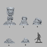 3D Printed Fantastic Plants and Rocks Cursed Jungle Totems 28mm - 32mm D&D Wargaming