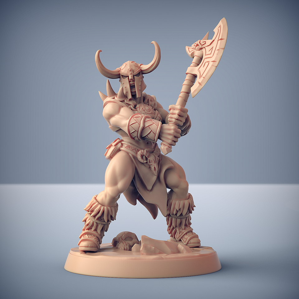3D Printed Artisan Guild Modular Dragonpeak Barbarians Dragonpeak Barbarians 28mm 32mm