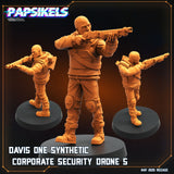 3D Printed Papsikels Davis One Synthetic Corporate Security Drone Set May 2025 Alien vs. Humans Reconnaissance 28mm 32mm