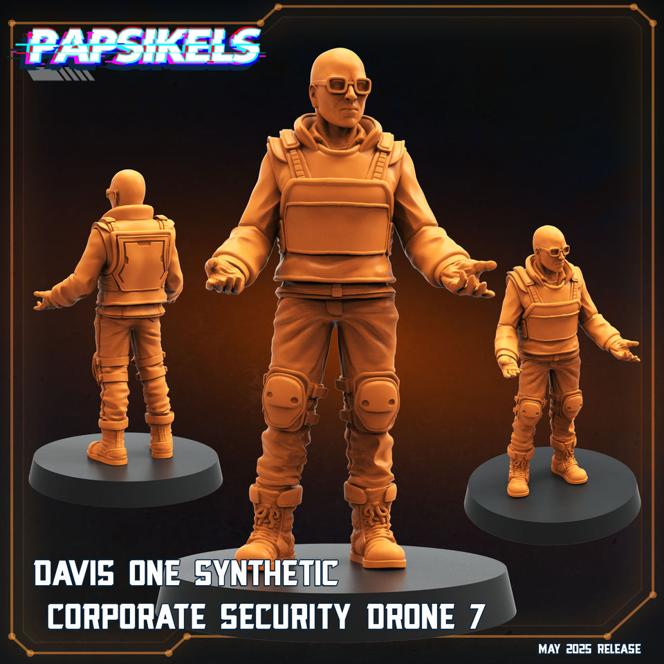 3D Printed Papsikels Davis One Synthetic Corporate Security Drone Set May 2025 Alien vs. Humans Reconnaissance 28mm 32mm