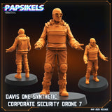3D Printed Papsikels Davis One Synthetic Corporate Security Drone Set May 2025 Alien vs. Humans Reconnaissance 28mm 32mm