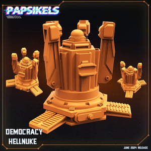 3D Printed Papsikels Democracy Hellnuke JUNE 2024 SCIFI 28mm 32mm