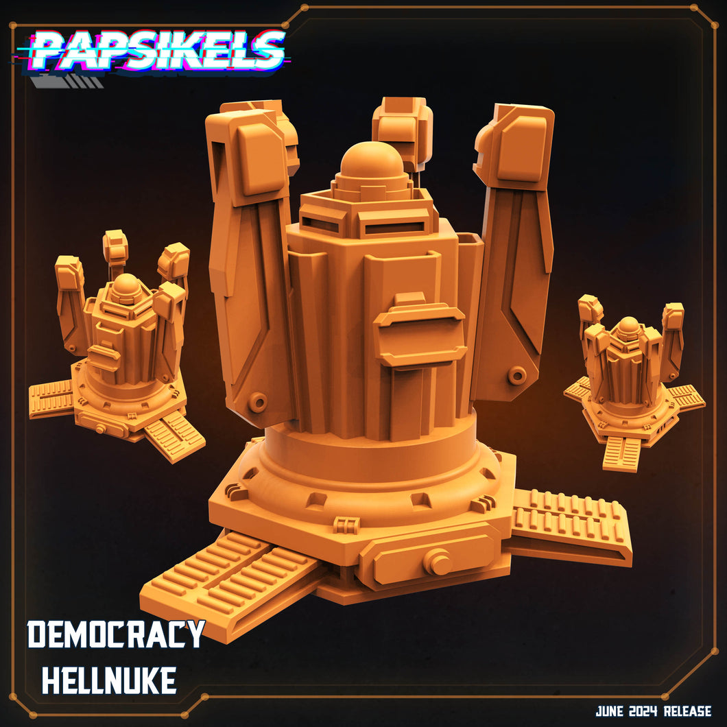 3D Printed Papsikels Democracy Hellnuke JUNE 2024 SCIFI 28mm 32mm