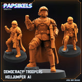 3D Printed Papsikels Democracy Troopers SciFi Set Democracy Troopers Helljumper Set 28mm 32mm