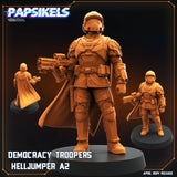 3D Printed Papsikels Democracy Troopers SciFi Set Democracy Troopers Helljumper Set 28mm 32mm