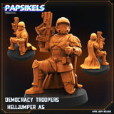 3D Printed Papsikels Democracy Troopers SciFi Set Democracy Troopers Helljumper Set 28mm 32mm