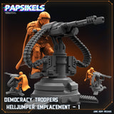 3D Printed Papsikels Democracy Troopers Helljumper Emplacement Set JUNE 2024 SCIFI 28mm 32mm