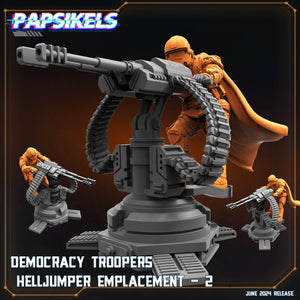 3D Printed Papsikels Democracy Troopers Helljumper Emplacement Set JUNE 2024 SCIFI 28mm 32mm