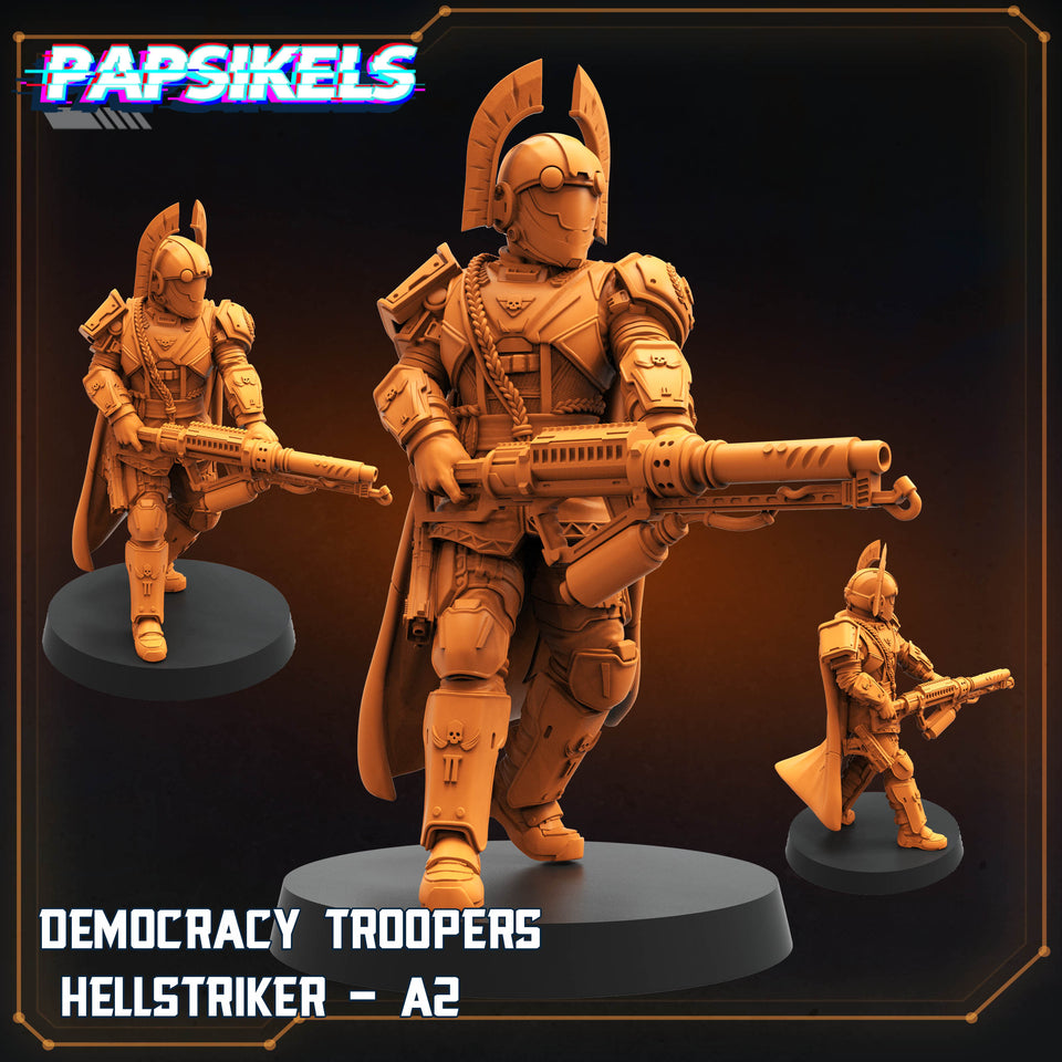 3D Printed Papsikels Democracy Troopers Hellstriker Set Democracy Troopers Bugs and Bots 28mm 32mm