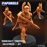 3D Printed Papsikels Democracy Troopers Hellstriker Set Democracy Troopers Bugs and Bots 28mm 32mm