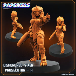 3D Printed Papsikels Democracy Troopers SciFi Dishonored Vixen Prosecutor Set 28mm 32mm
