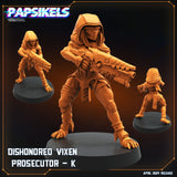 3D Printed Papsikels Democracy Troopers SciFi Dishonored Vixen Prosecutor Set 28mm 32mm