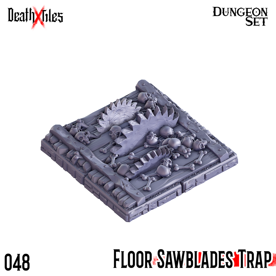3D Printed Cast n Play Death x Tiles - Trap Bundle Set 2 Dungeon Set 28mm 32mm D&D