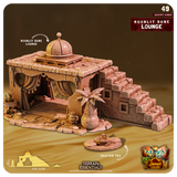 3D Printed Cast n Play Moonlit Dune Lounge Desert Winds Terrain Set 28mm 32mm D&D