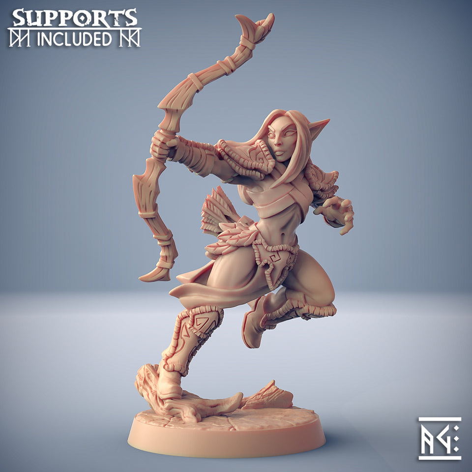 3D Printed Artisan Guild Deepwood Alfar Deepwood Alfar Set 28mm 32mm