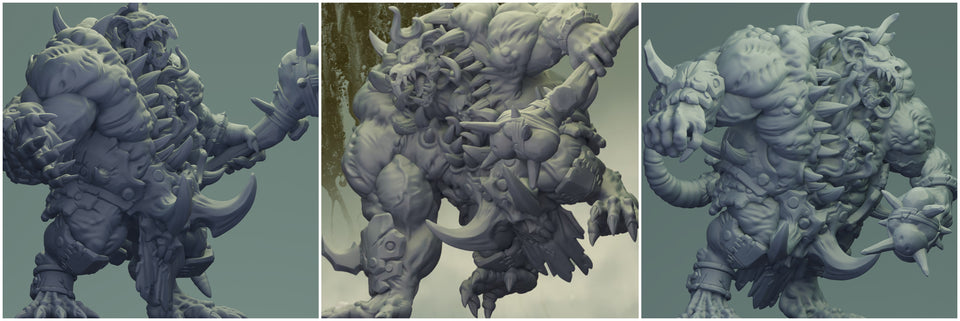 3D Printed Nafarrate Rats Army Demon Rat Set 28mm 32mm D&D